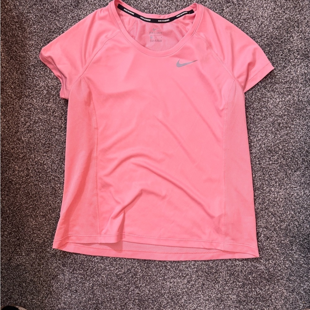Nike Running Dri-Fit pink/orange t-shirt - women's size large